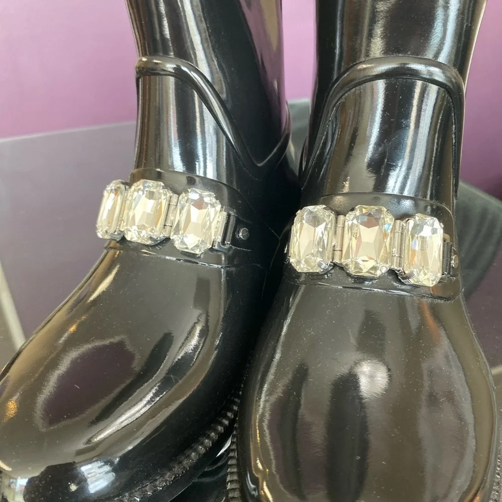 Michael Kors Glossy Black Winter Boots